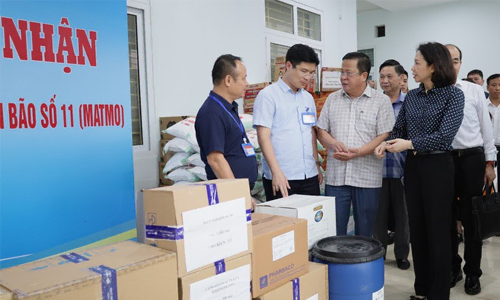 Bà Vũ Thu Hà, Phó Chủ tịch UBND thành phố Hà Nội, làm việc tại xã Đa Phúc