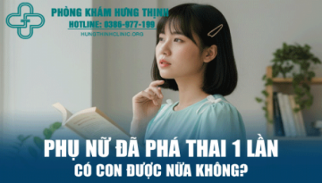 Phụ nữ đã phá thai 1 lần có con được nữa không?